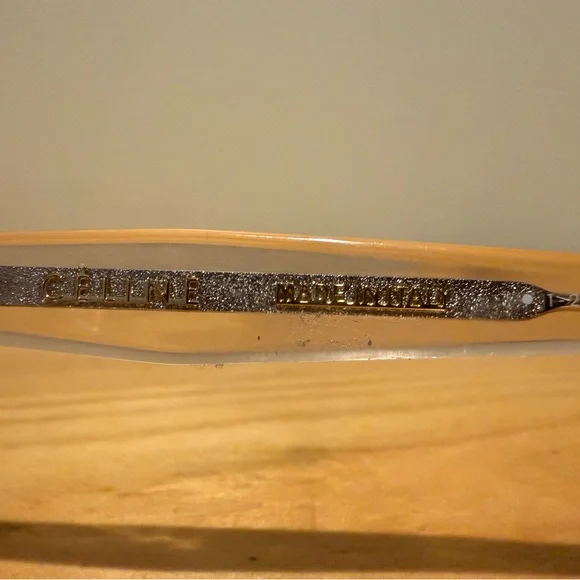 CELINE CL400511 Round Sunglasses MSRP $430 Pink Translucent 400511 - Picture 9 of 13